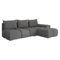 ECKSOFA Bestii, Seite: Rechts - Greige/Schwarz, Holz/Kunststoff (270/183cm) - MIRJAN24