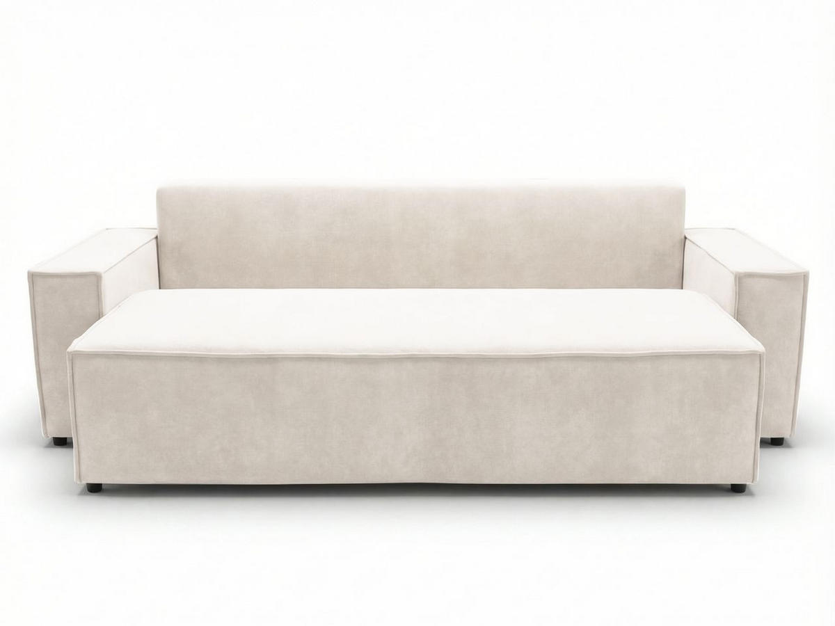 SOFA 230/90/70 Creme Sivra - Creme, Kunststoff/Textil (230/70/90cm) - Graingold
