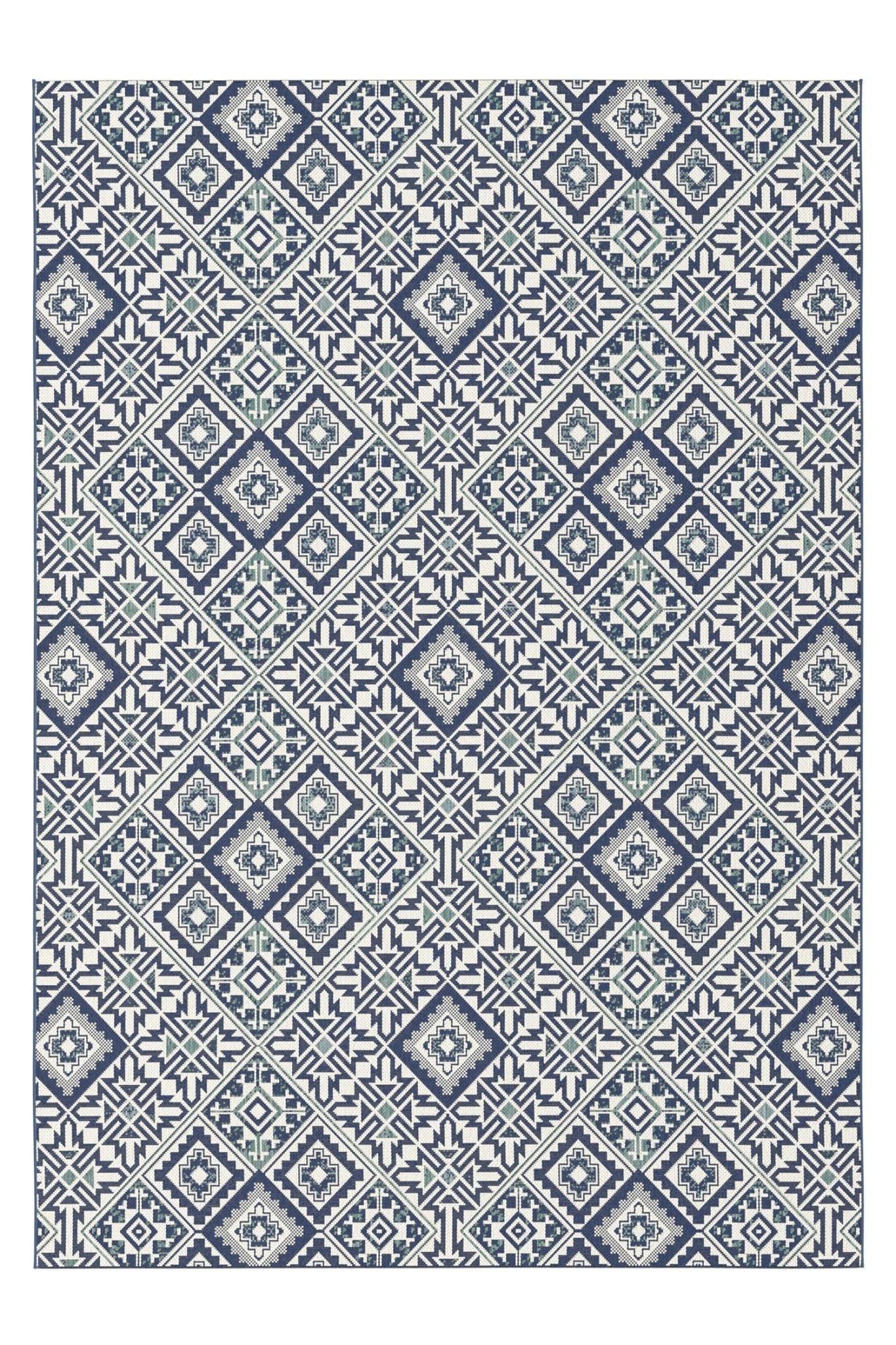 TEPPICH für Innen und Außen blau - Blau, Textil (80/150cm) - AFK Living