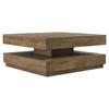 COUCHTISCH Florenz 76/76/38 cm - Braun, Holzwerkstoff (76/76/38cm) - [en.casa]
