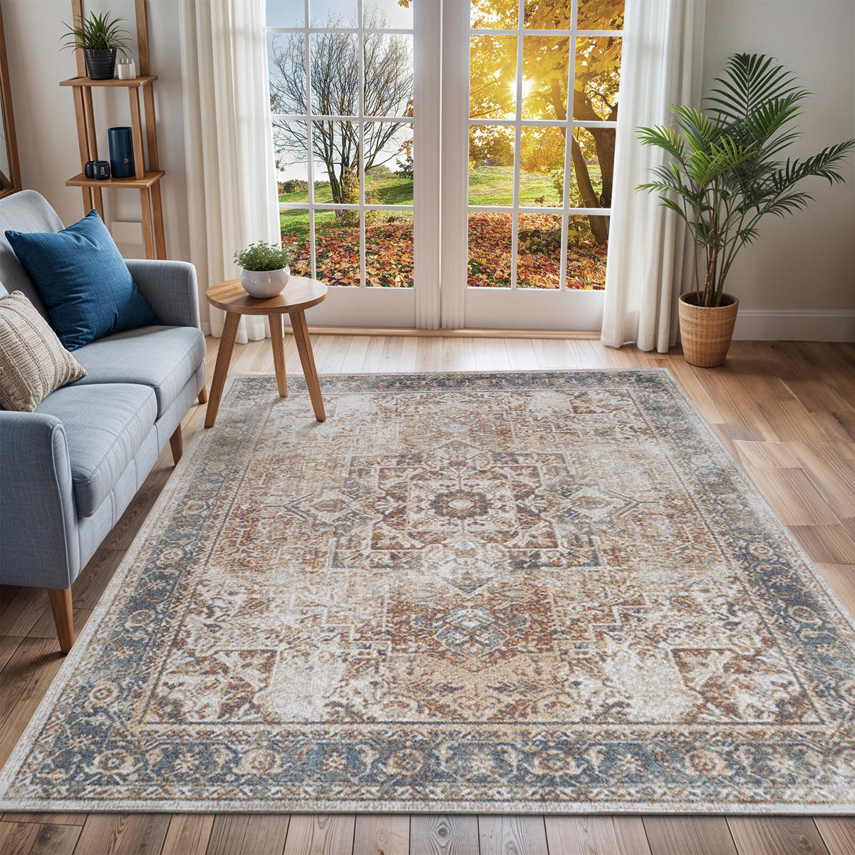 TEPPICH Maschinenwaschbar 160/213 cm Braun - Braun, Naturmaterialien/Textil (160/213cm) - LIVABLISS