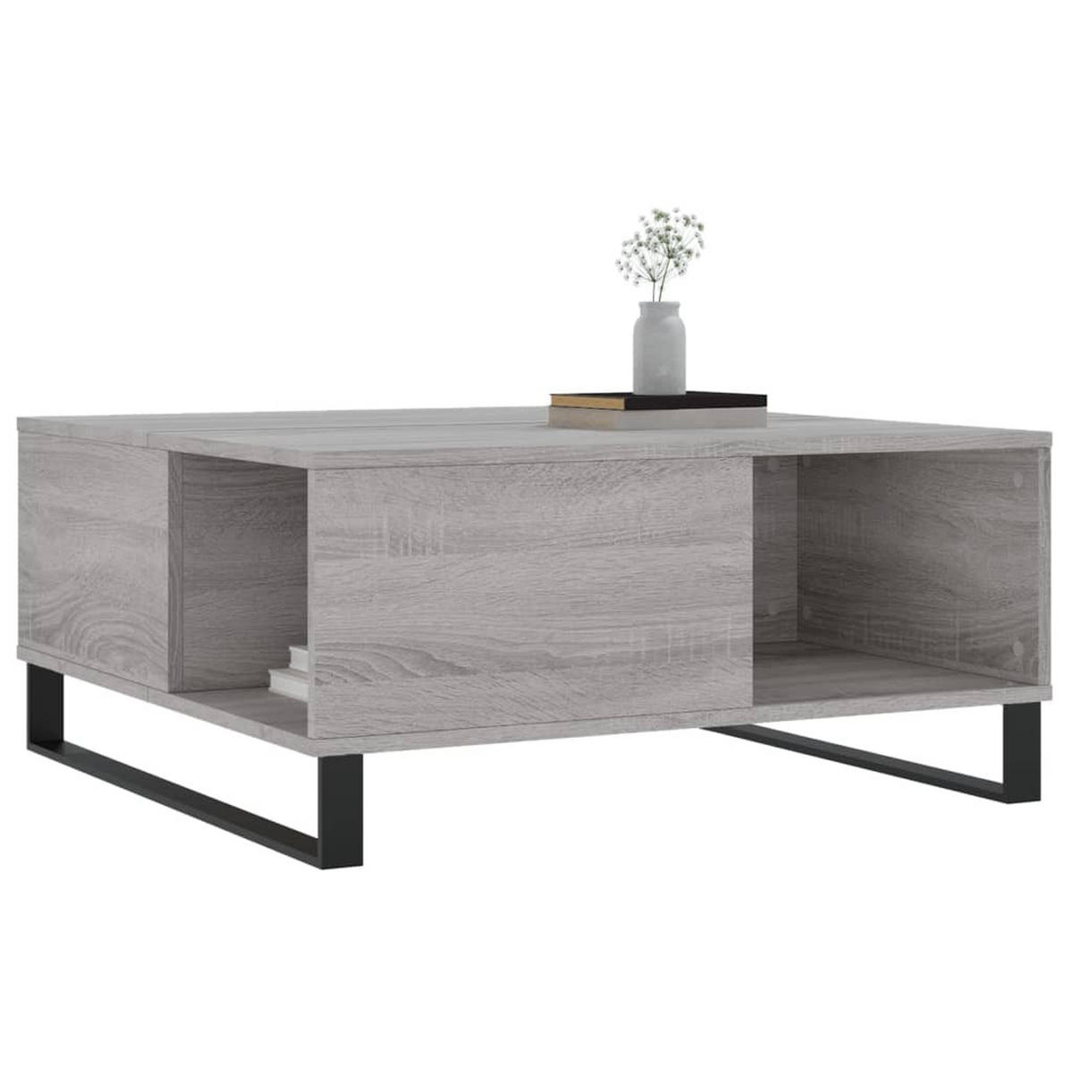 COUCHTISCH Grau Sonoma 80x80x36,5 cm Holzwerkstoff - Grau, Holzwerkstoff (80/80/36.5cm) - furnicato