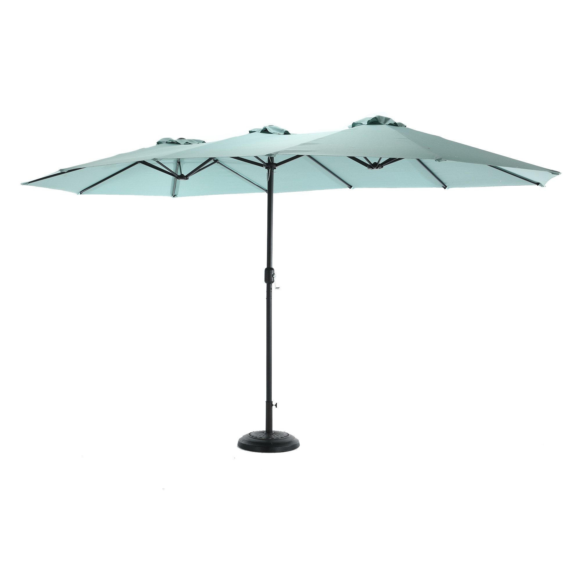 SONNENSCHIRM 453x267cm,Aluminium,Sonnenschutz,Hellgrün - Hellgrün, Metall (453/267cm) - LVHOM
