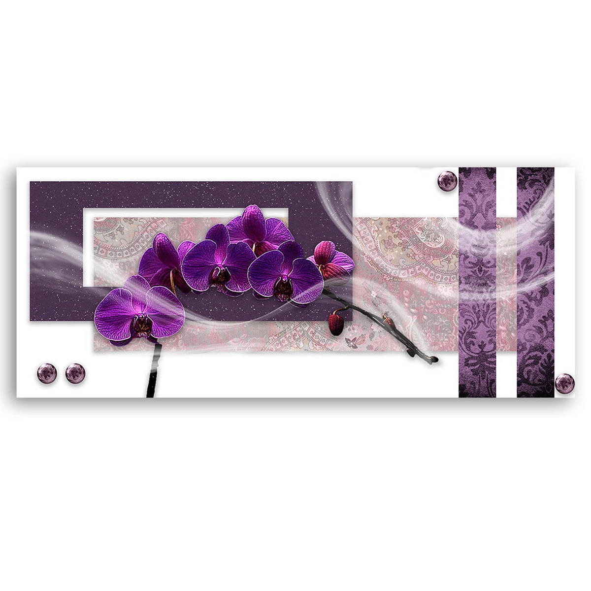 KUNSTDRUCK Lila 120/40 cm - Lila, Textil (120/40cm) - KUNSTLOFT
