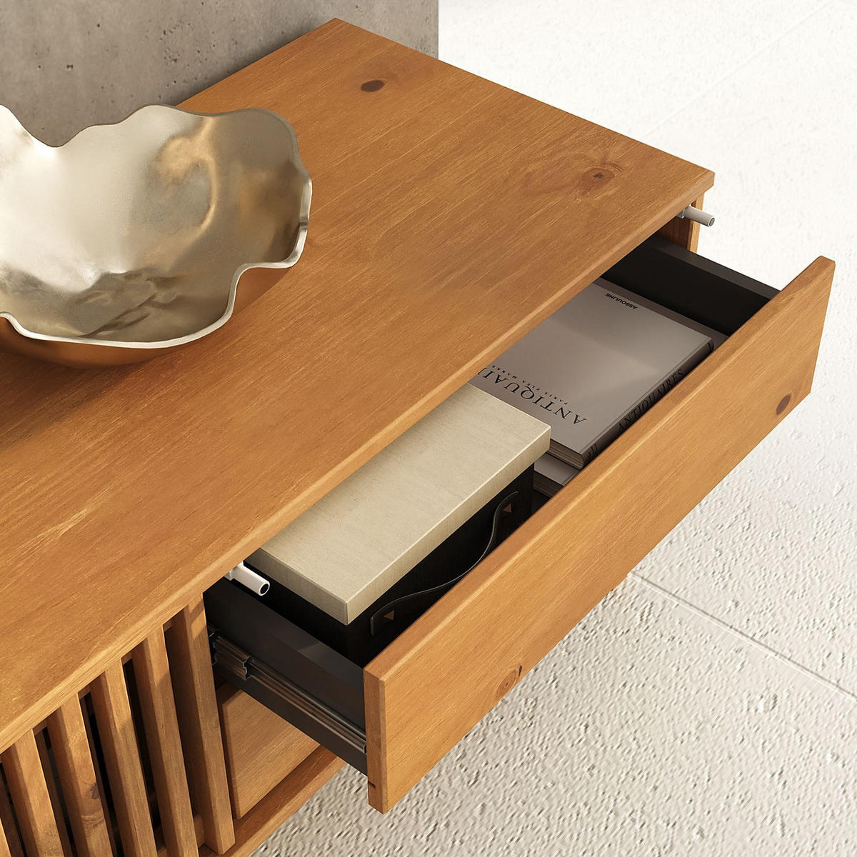 LOWBOARD ADAMO Eiche - Eichefarben, Holz (180/52/41cm) - IDIMEX