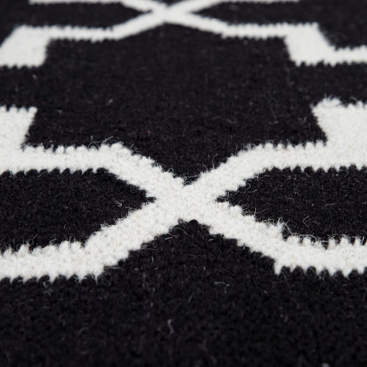 NATURFASERTEPPICH 140/200 cm Kenitra 504 - Schwarz, Textil (140/200cm) - Paco Home