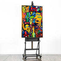 GEMÄLDE Mosaik der Identität Schattenfugenrahmen Gold 120x80 cm - Goldfarben, Holz (120/80cm) - YS-art gallery