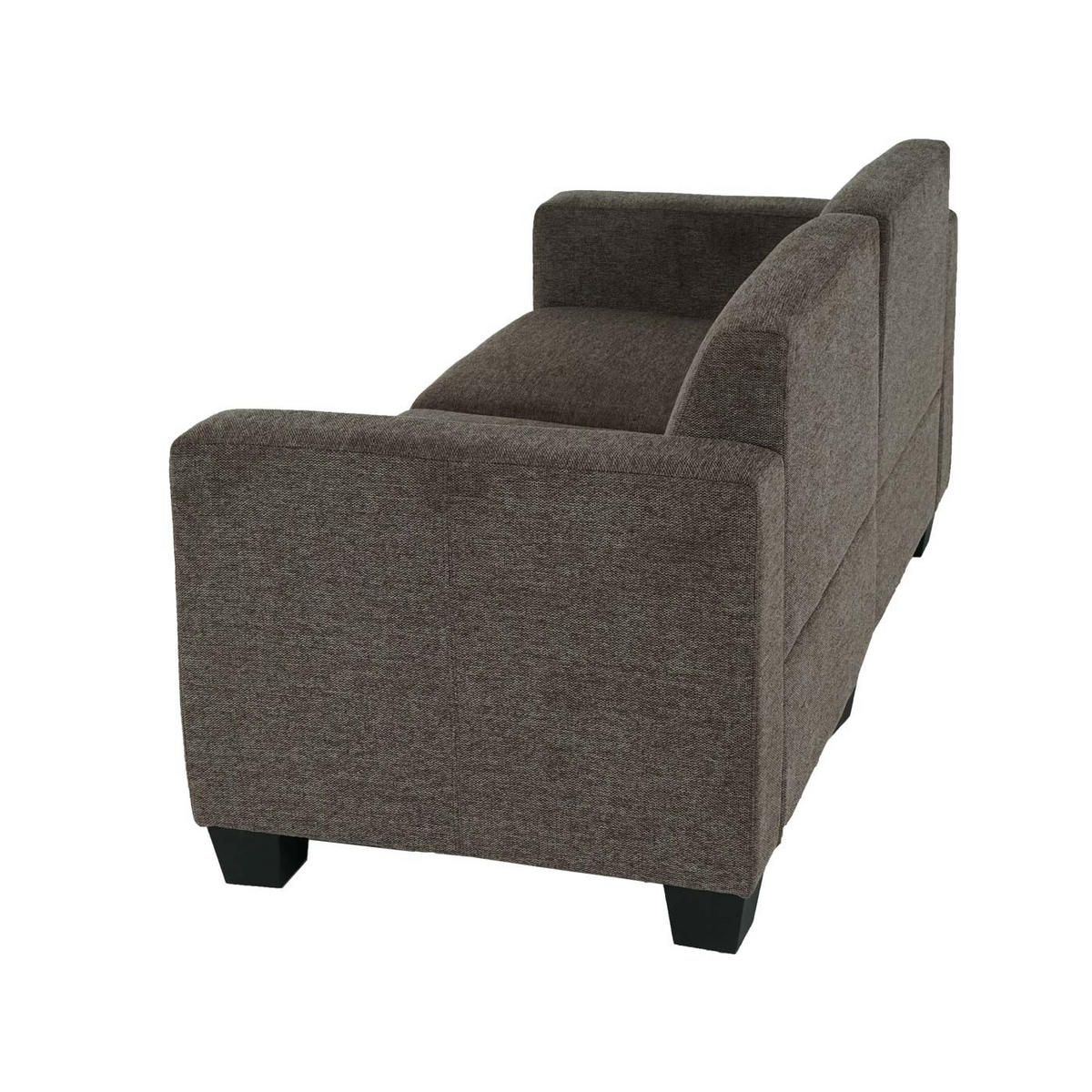 2-SITZER SOFA COUCH MODULAR Braun - Braun, Textil (136/76/72cm) - MCW