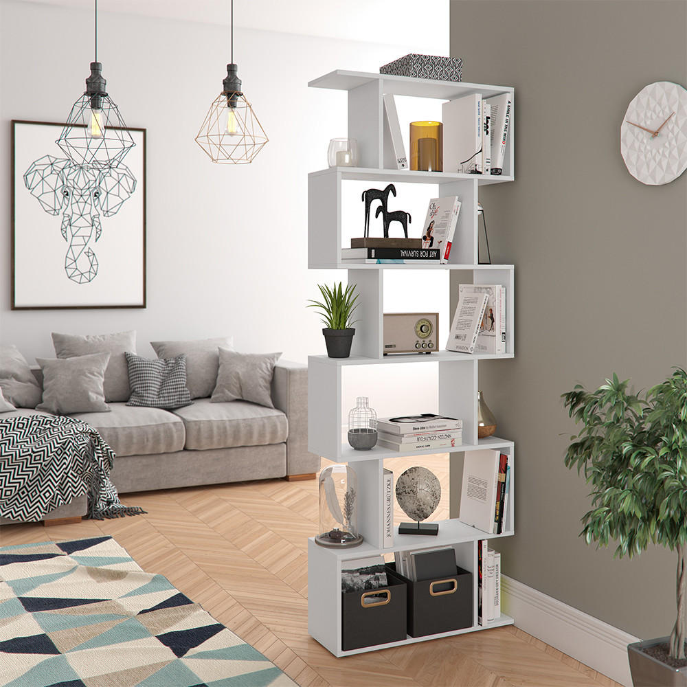 RAUMTEILER Levio Weiß 70 x 192.2 cm - Weiß, Holzwerkstoff (70/192.2/23.8cm) - Vicco