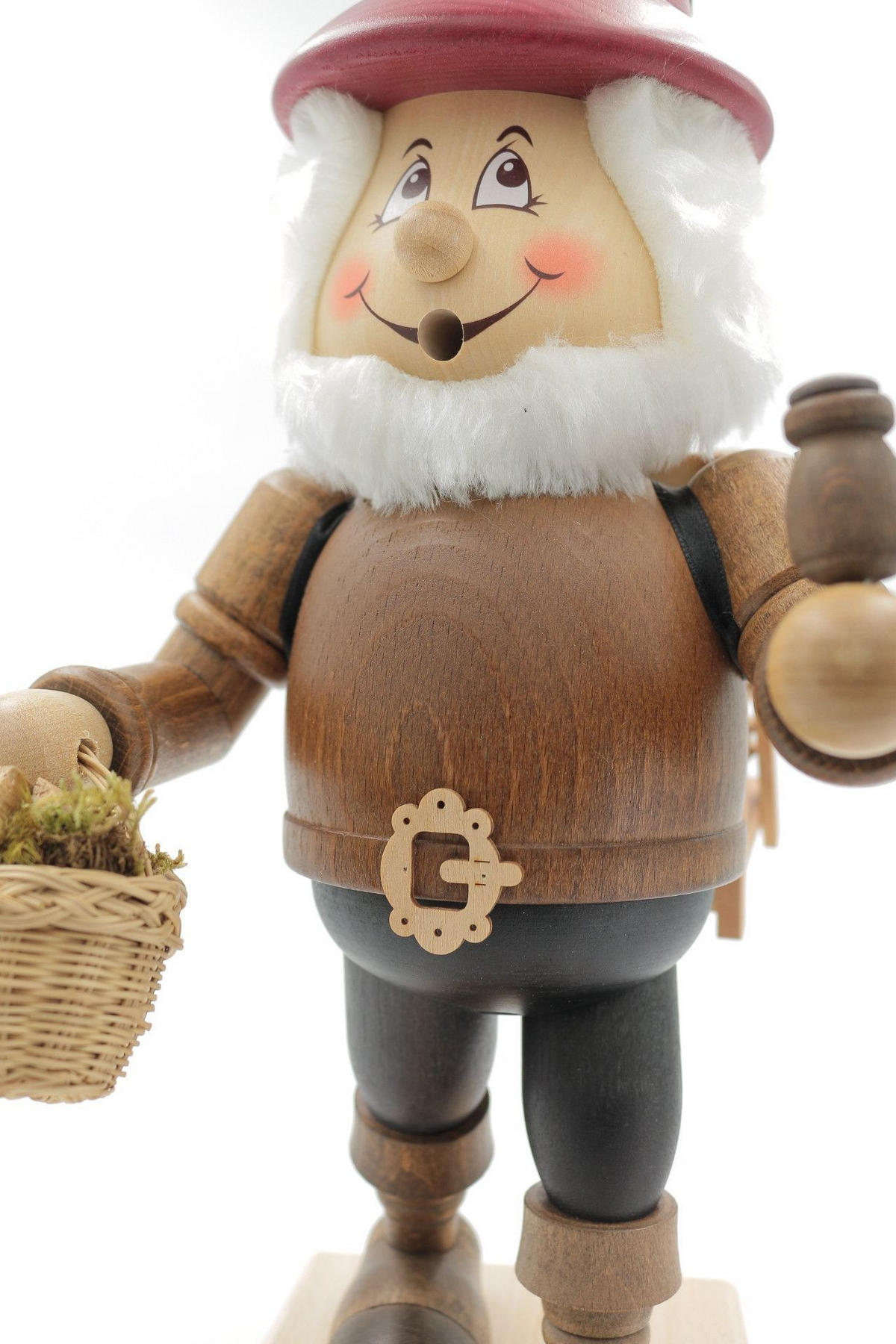 RAUCHFIGUR Wichtel Holzsammler 32 cm - Multicolor, Holz (15/35/0.1cm)