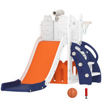 KINDERRUTSCHE HDPE Orange - Orange, Kunststoff (70/86/178cm) - AIYAPLAY