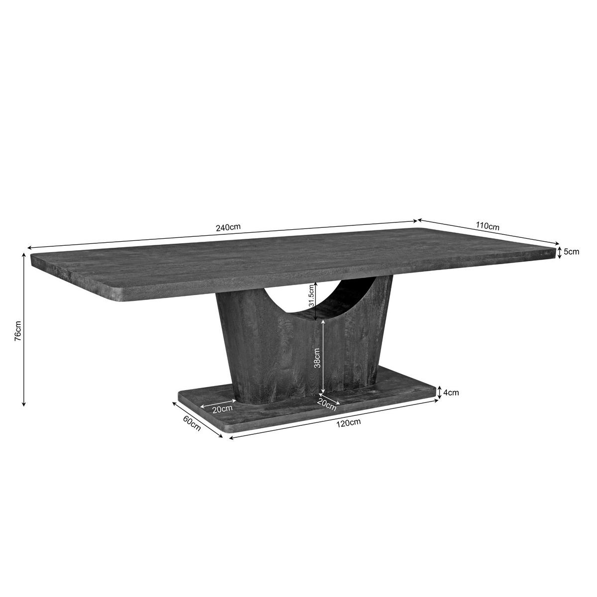 ESSTISCH Voco Braun 110/240/76 cm - Braun, Holz (110/240/76cm) - Starfurn