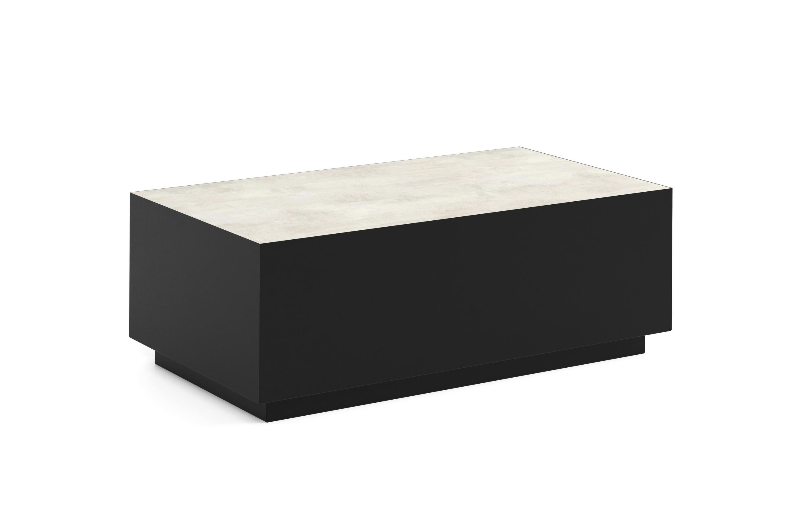 COUCHTISCH MORISS - Creme/Schwarz, Holzwerkstoff (55/100/36cm) - Meblini