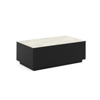 COUCHTISCH MORISS - Creme/Schwarz, Holzwerkstoff (55/100/36cm) - Meblini