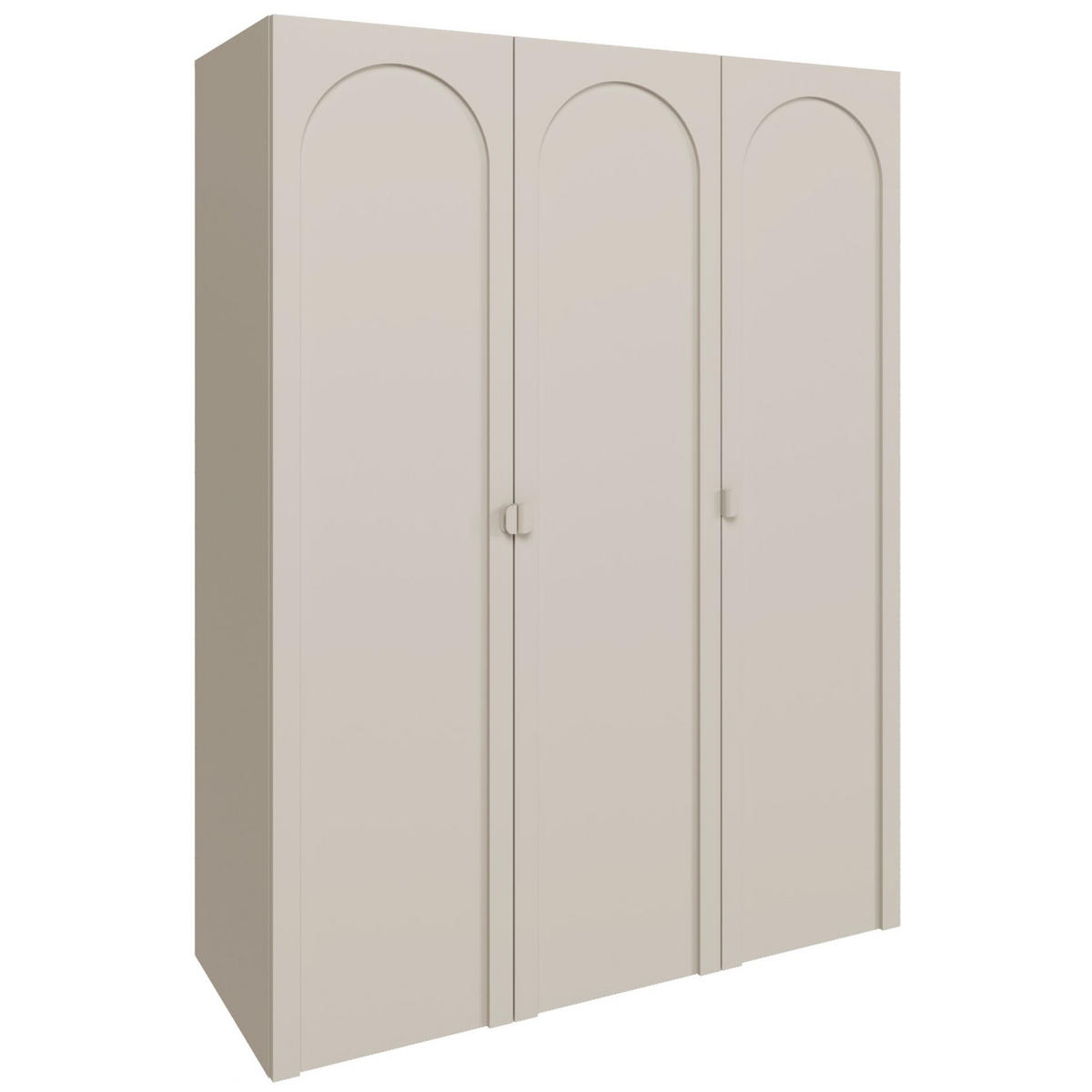 KLEIDERSCHRANK Arkadia Kaschmirgrau mit 3 Türen 150 cm - Taupe, Holzwerkstoff (150/200/53cm) - Selsey