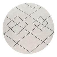 KURZFLORTEPPICH 160/160 cm Haral 785 - Weiß, Kunststoff (160/160cm) - Paco Home
