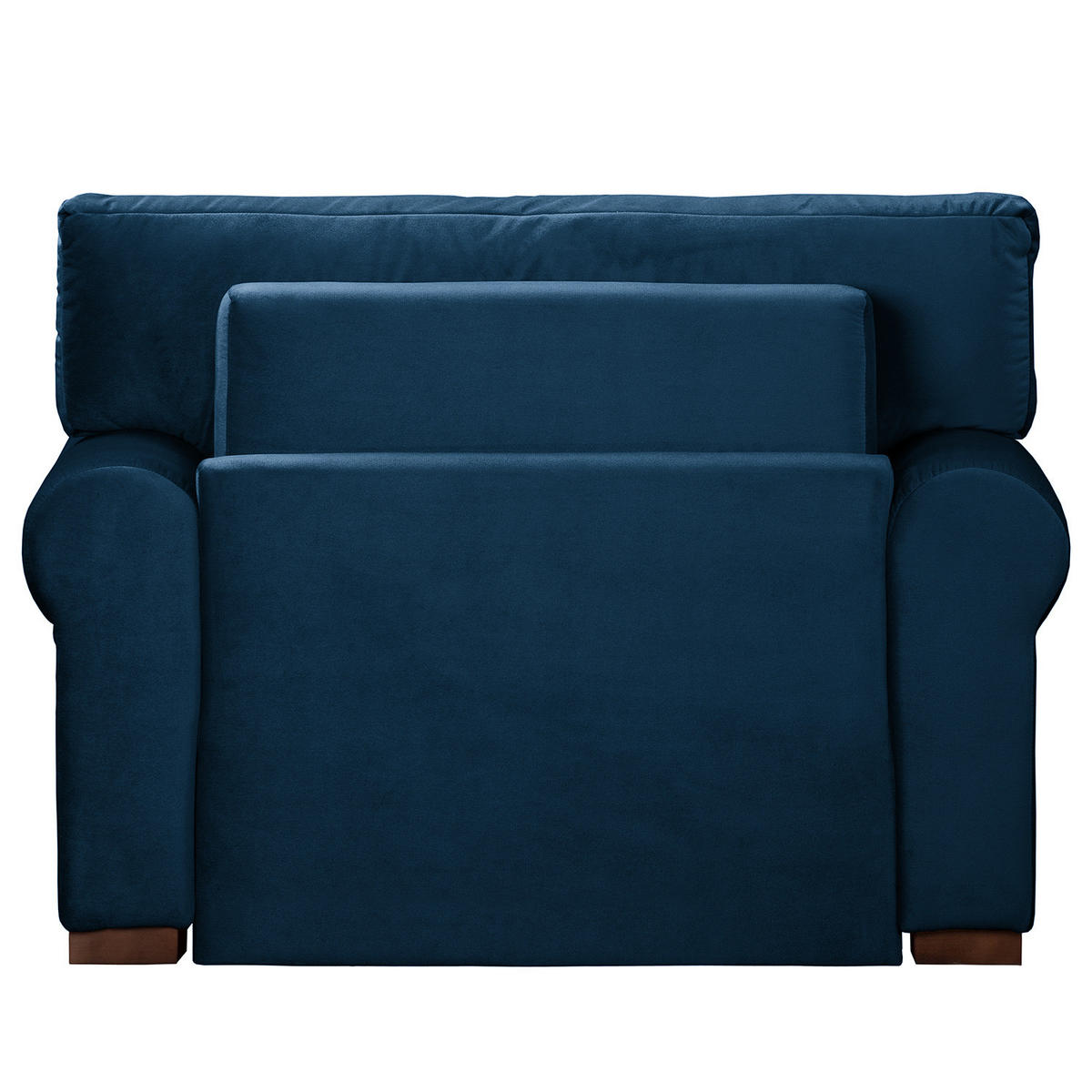 SCHLAFSOFA mit Husse - Buchefarben/Dunkelblau, Buchenholz/Textil (125/90/90cm) - home24