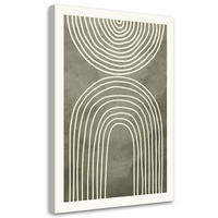 KUNSTDRUCK Grün 60/90 cm - Grün, Textil (60/90cm) - KUNSTLOFT