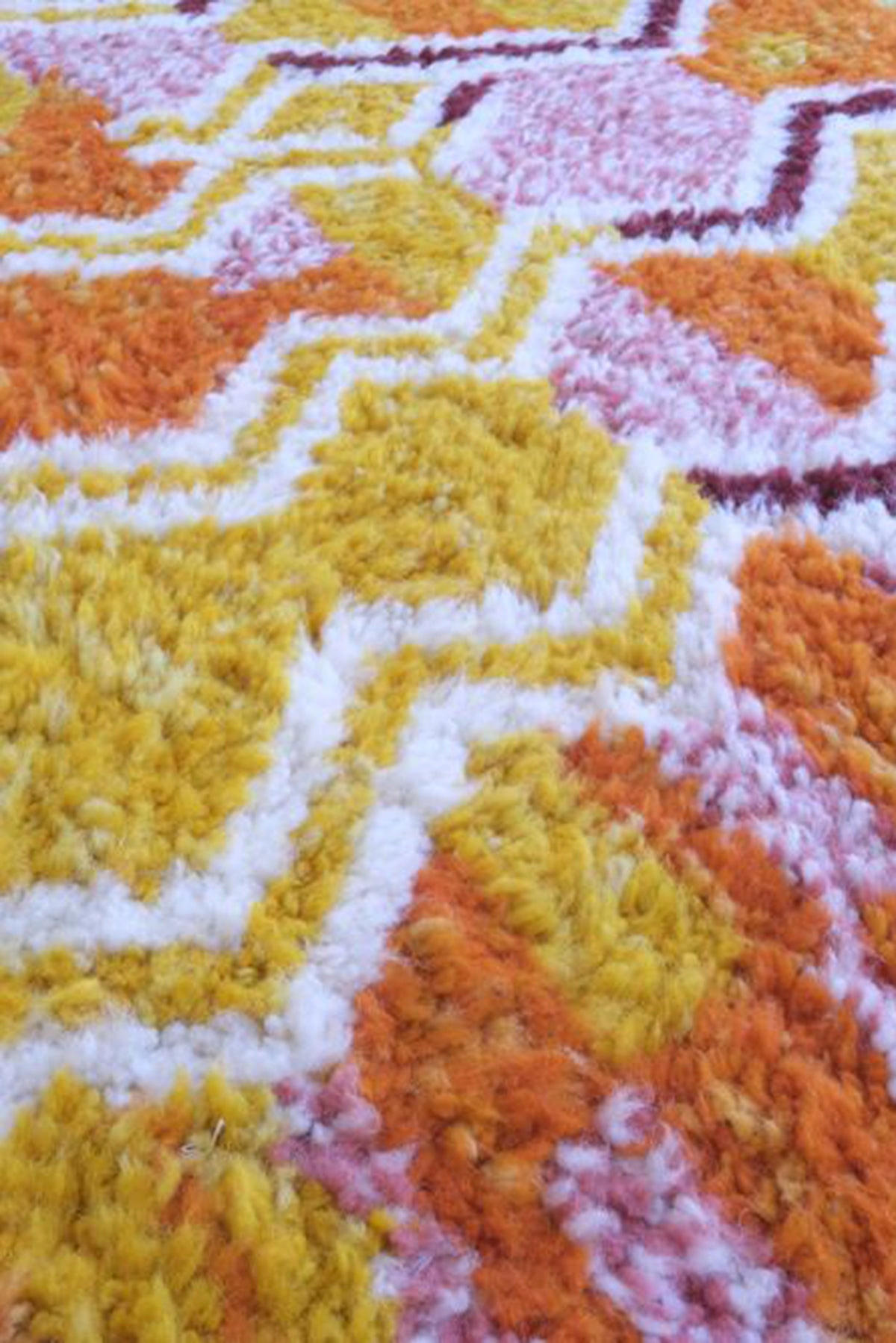 BERBERTEPPICH aus reiner Wolle 210x 271 cm - Orange, Naturmaterialien (210/271cm) - AFK Living