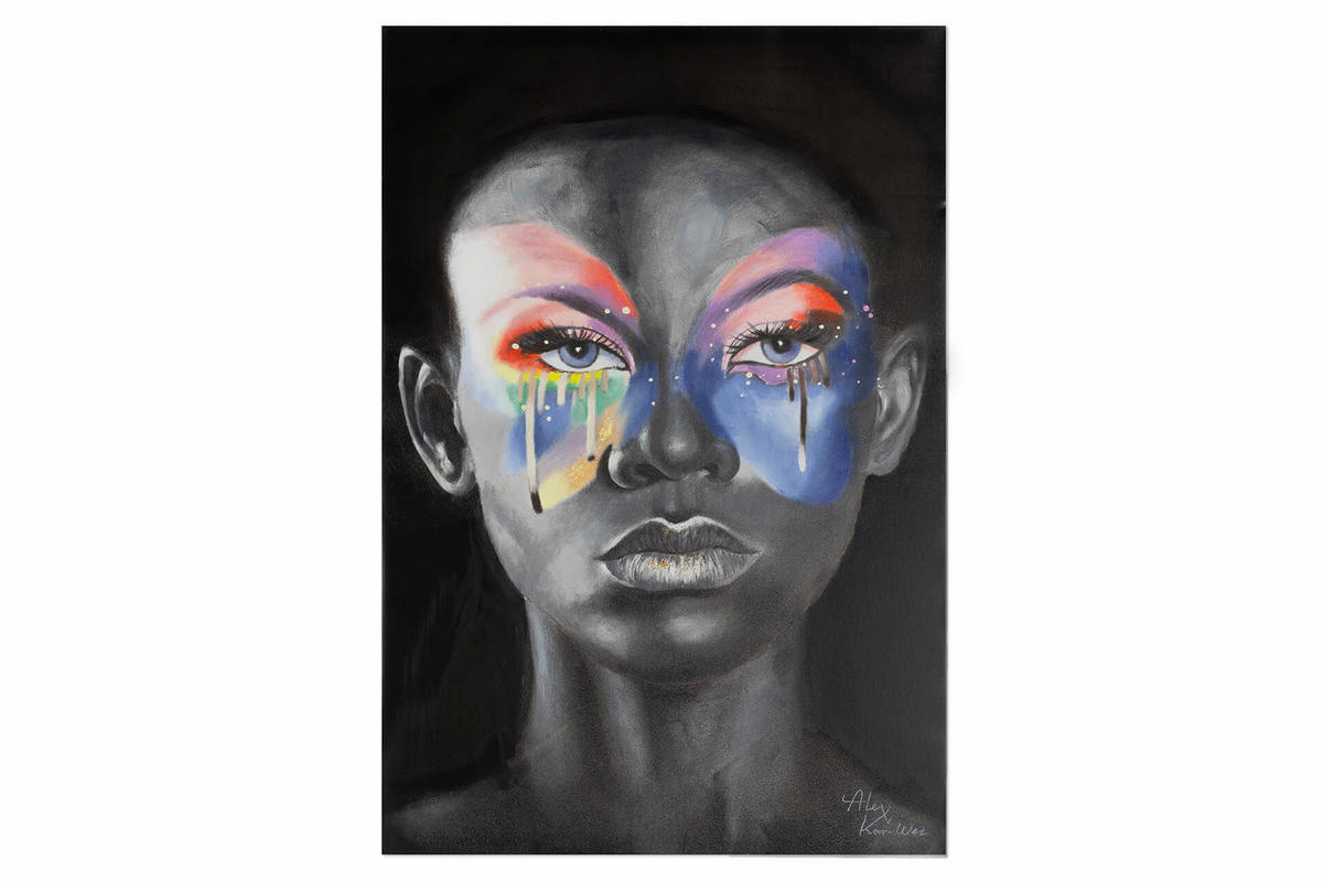 ACRYLBILD HANDGEMALT 60/90 cm - Multicolor, Holz/Textil (60/90cm) - KUNSTLOFT