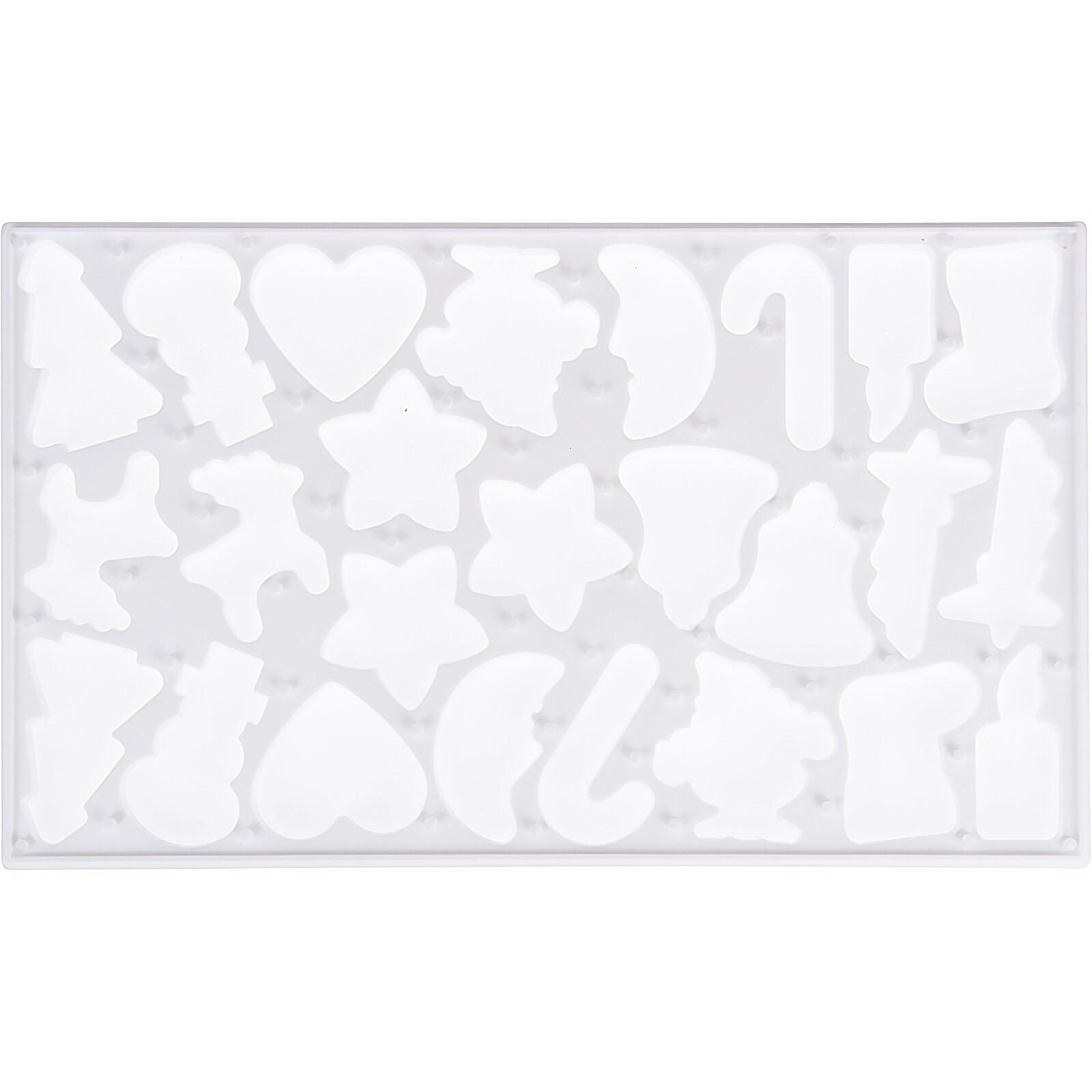 AUSSTECHFORM Weihnachtsmotiv 37/22 cm - Silberfarben, Kunststoff (1/22/36.5cm) - Home Styling Collection