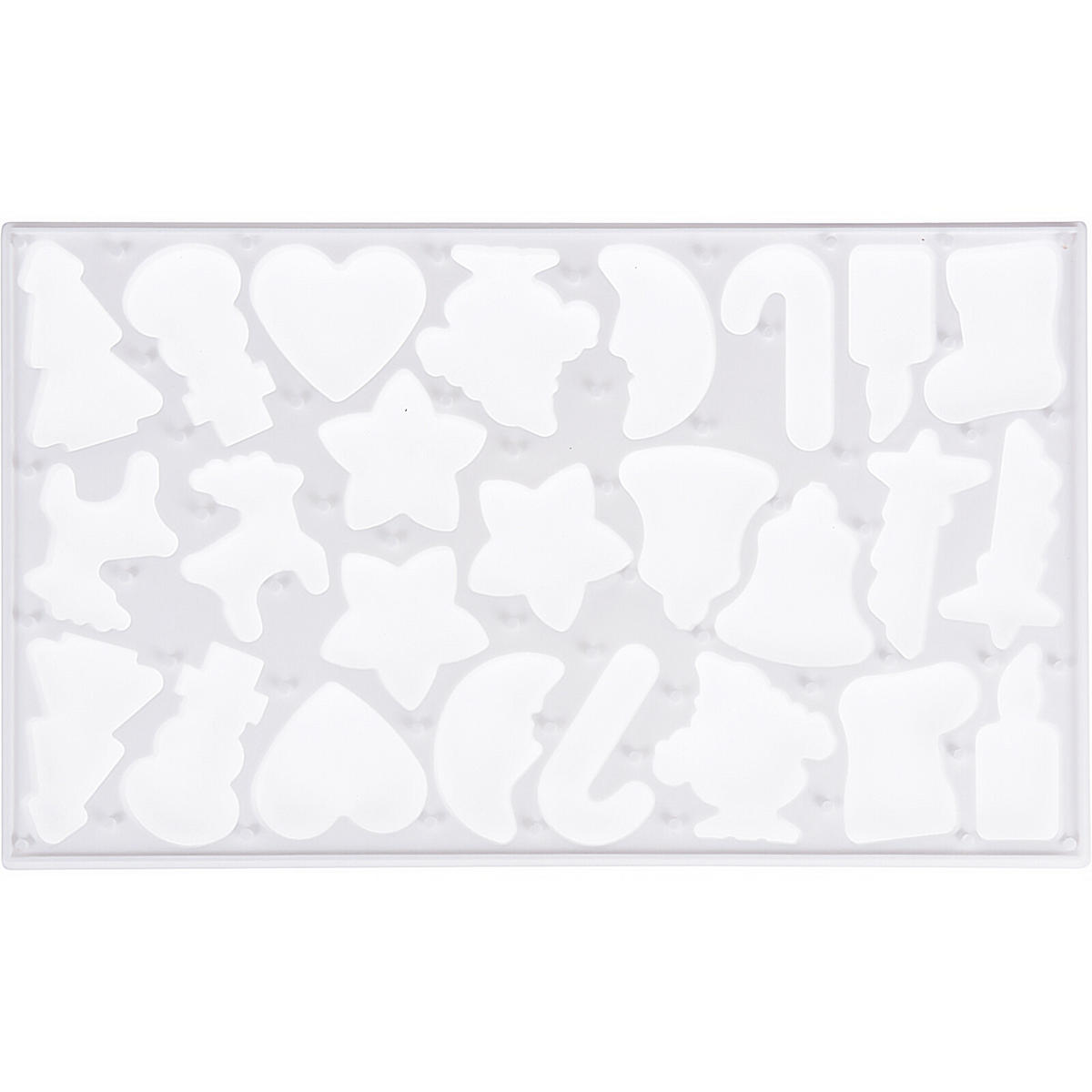 AUSSTECHFORM Weihnachtsmotiv 37/22 cm - Silberfarben, Kunststoff (1/22/36.5cm) - Home Styling Collection