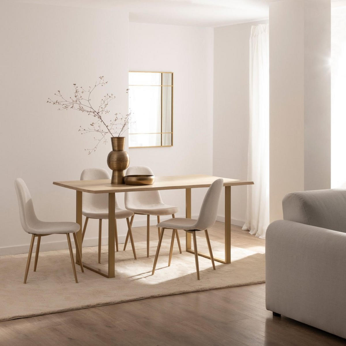 ESSTISCH Priya Zweifarbig 160 cm x 76 cm - Multicolor, Holz (90/160/76cm)