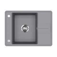 SPÜLBECKEN Osaka Grau 67 x 50 cm - Grau, Keramik (67/20/50cm) - Bergstroem