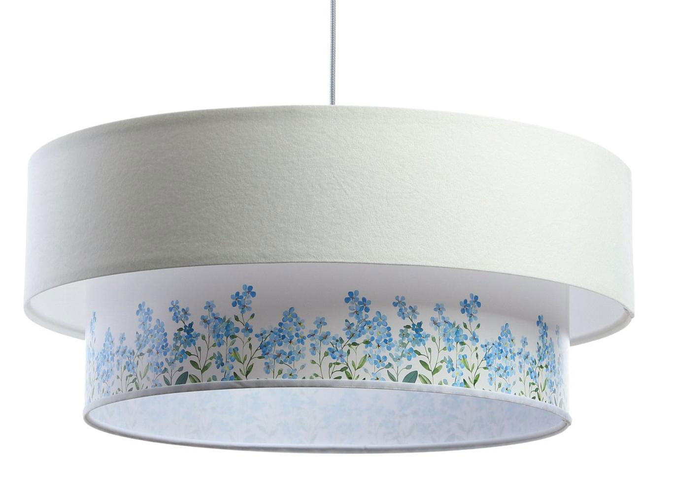 HÄNGELEUCHTE Blau 40/20 cm - Blau/Weiß, Kunststoff (40/1/20cm) - ONZENO