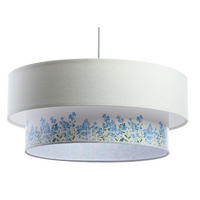 HÄNGELEUCHTE Blau 40/20 cm - Blau/Weiß, Kunststoff (40/1/20cm) - ONZENO