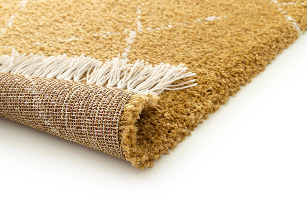 TEPPICH, dick, weich und edel, mit Fransen gelb - Gelb, Textil (160/230cm) - AFK Living