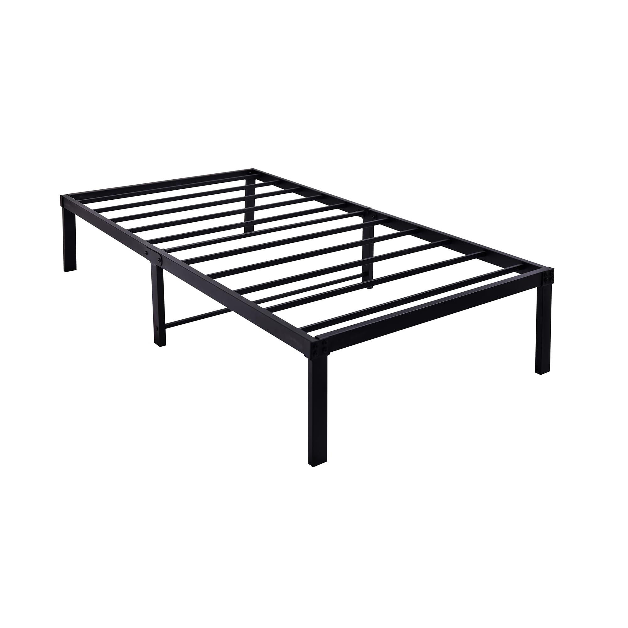 METALLBETT 90/200 cm DE-33035 mit Stauraum und geräuschlos Schwarz - Schwarz, Metall (90/200cm) - ComfortXL