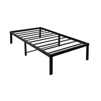 METALLBETT 90/200 cm DE-33035 mit Stauraum und geräuschlos Schwarz - Schwarz, Metall (90/200cm) - ComfortXL