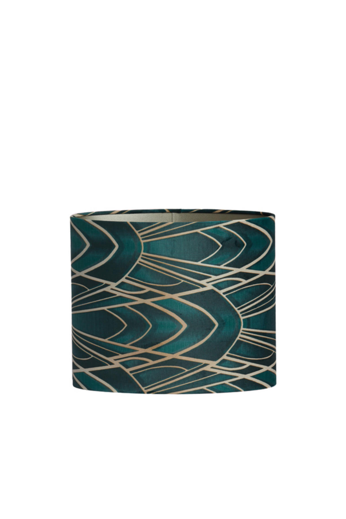 LAMPENSCHIRM Tiara Grün 38/17,5/28 cm - Grün, Textil (38/17.5/28cm) - Light & Living