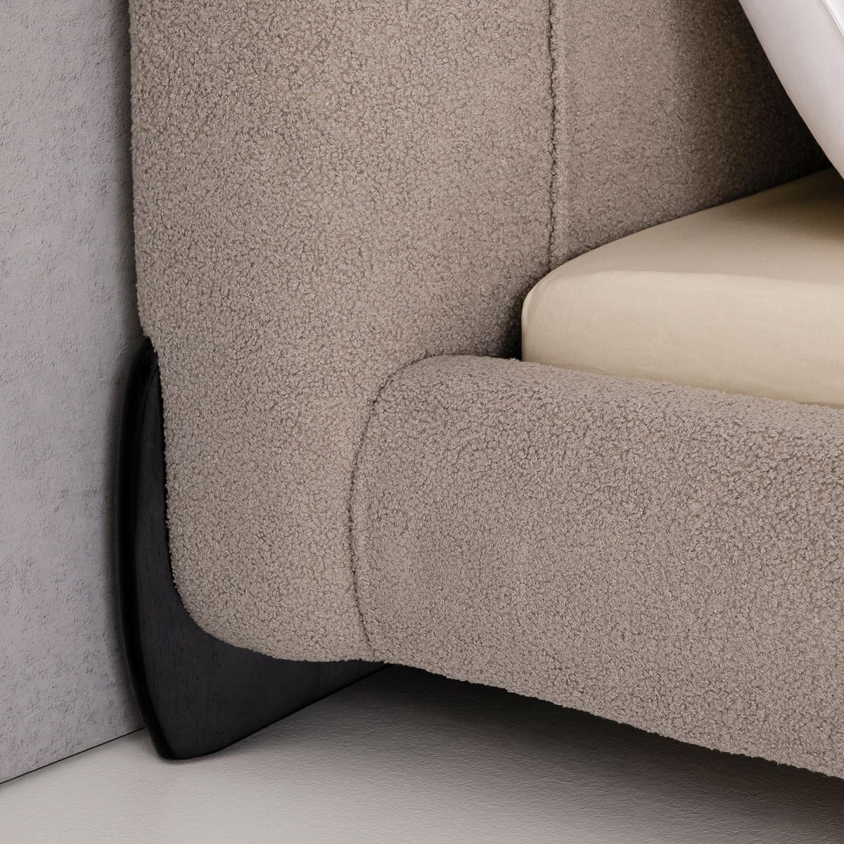 POLSTERBETT PATERNA 180X200 CM - Grau, Textil (180/200cm) - IDIMEX