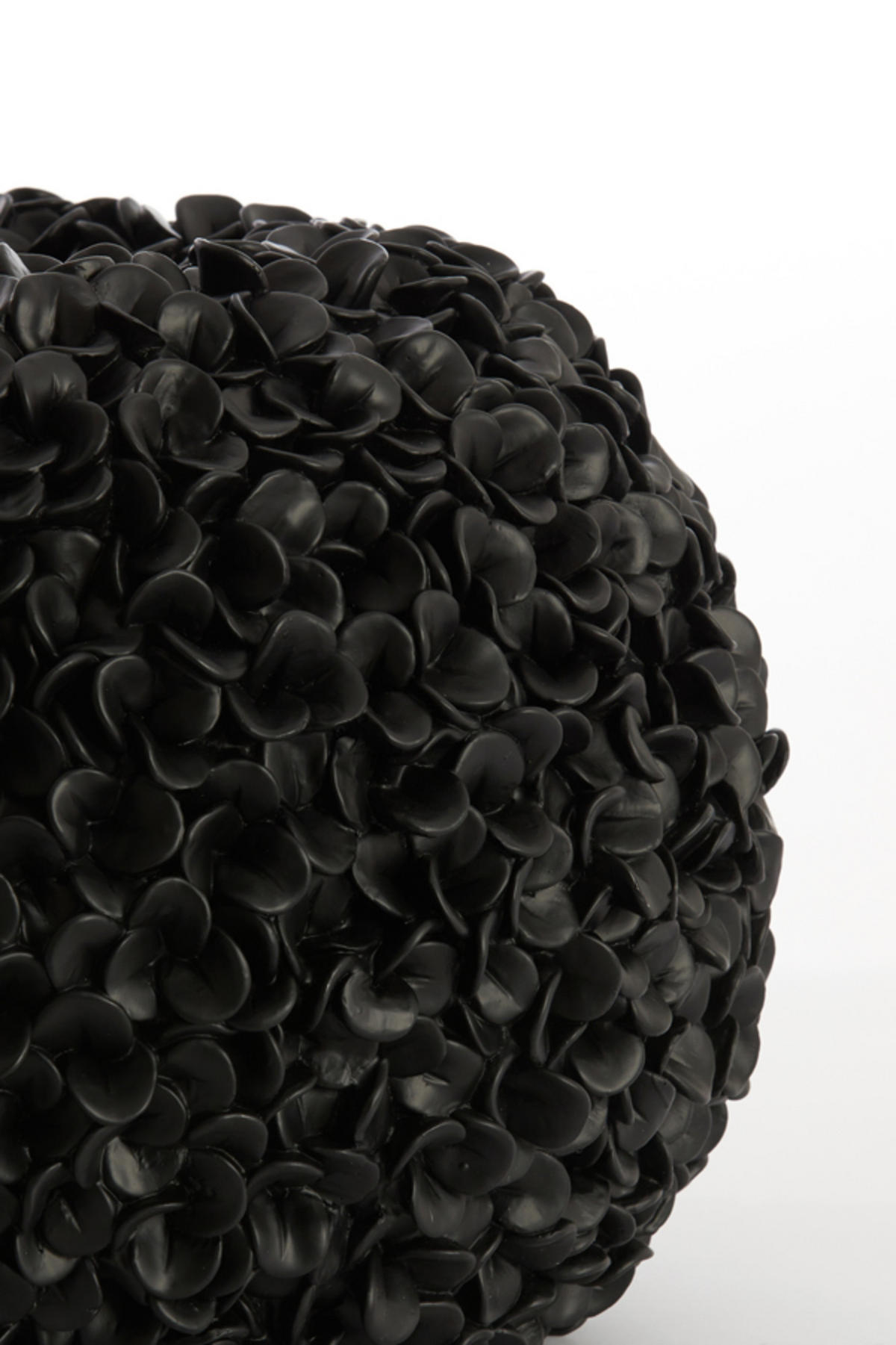 VASE Phylia Schwarz Ø47.5/30 cm - Schwarz, Kunststoff (30cm) - Light & Living