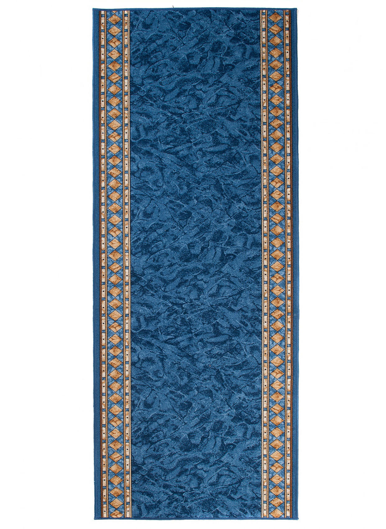 TEPPICHLÄUFER Anti-Rutsch Dunkelblau rutschfest Gummiunterlage 80/100 cm - Dunkelblau, Textil (80/100cm) - Tapiso