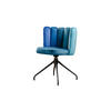 ESSZIMMERSTUHL JADA Blau Velvet Drehbar (360°) - Blau, Kunststoff/Textil (58/79/55cm) - KAWOLA