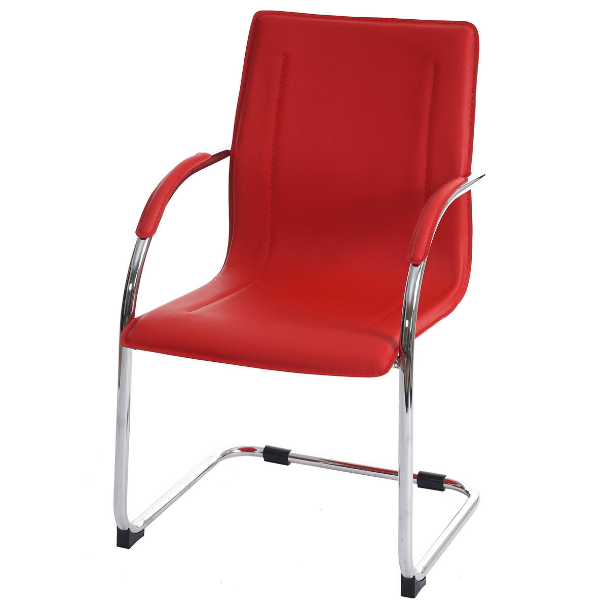 KONFERENZSTUHL Rot 2er-Set - Rot, Kunststoff (56/93/56cm) - MCW
