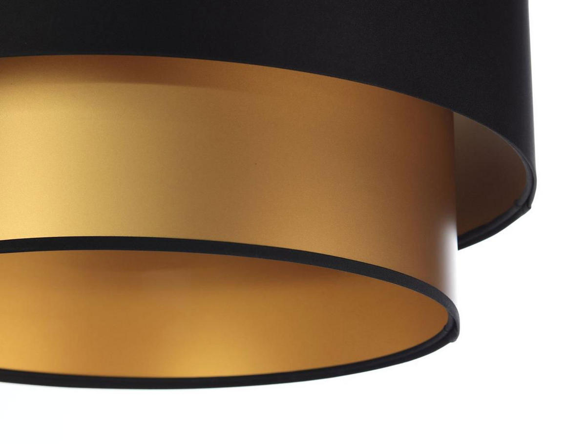 HÄNGELEUCHTE Gold 50/20 cm - Goldfarben/Schwarz, Kunststoff (50/1/20cm) - ONZENO