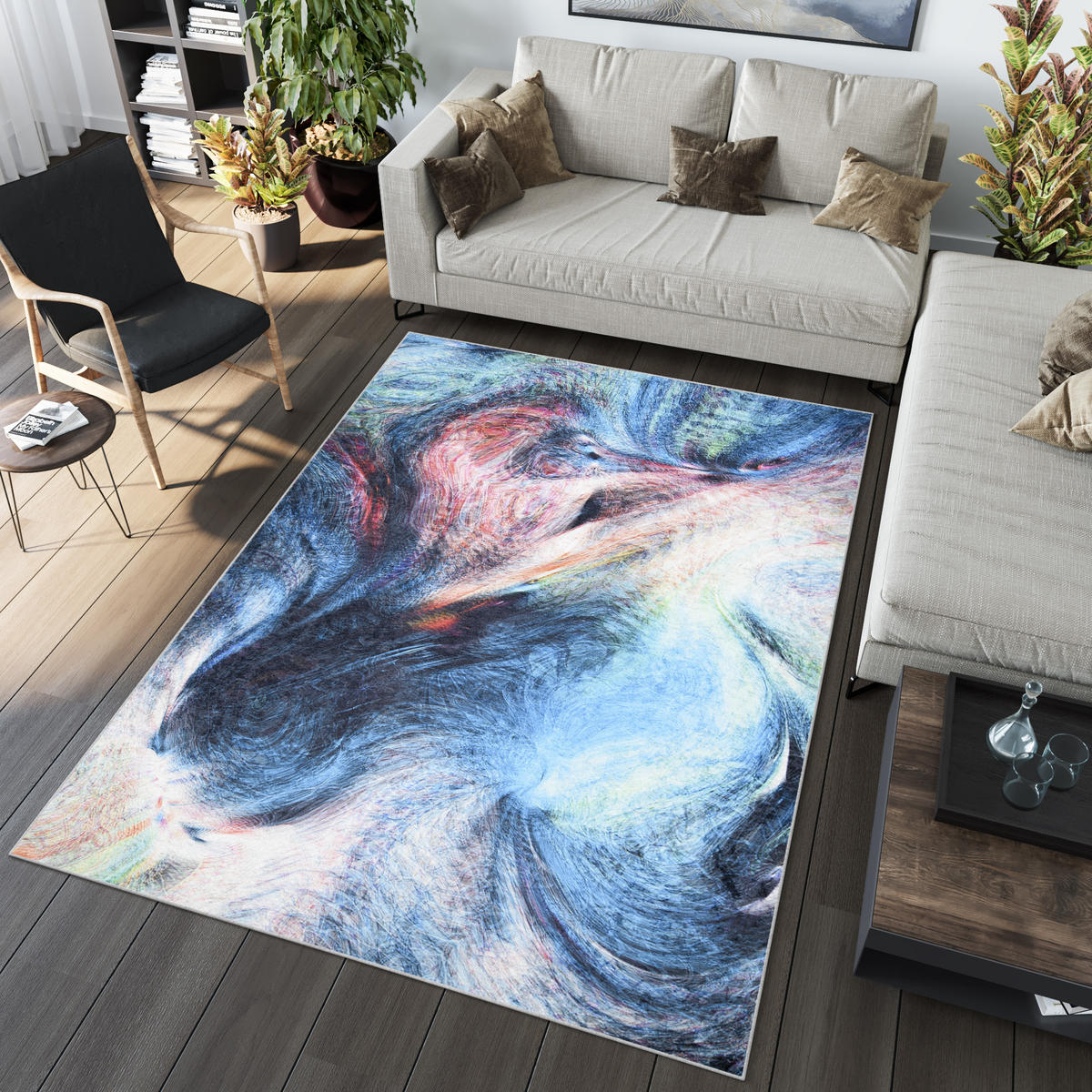 TEPPICH TOSCANA Multicolor 140/200 cm - Multicolor, Textil (140/200cm) - Tapiso