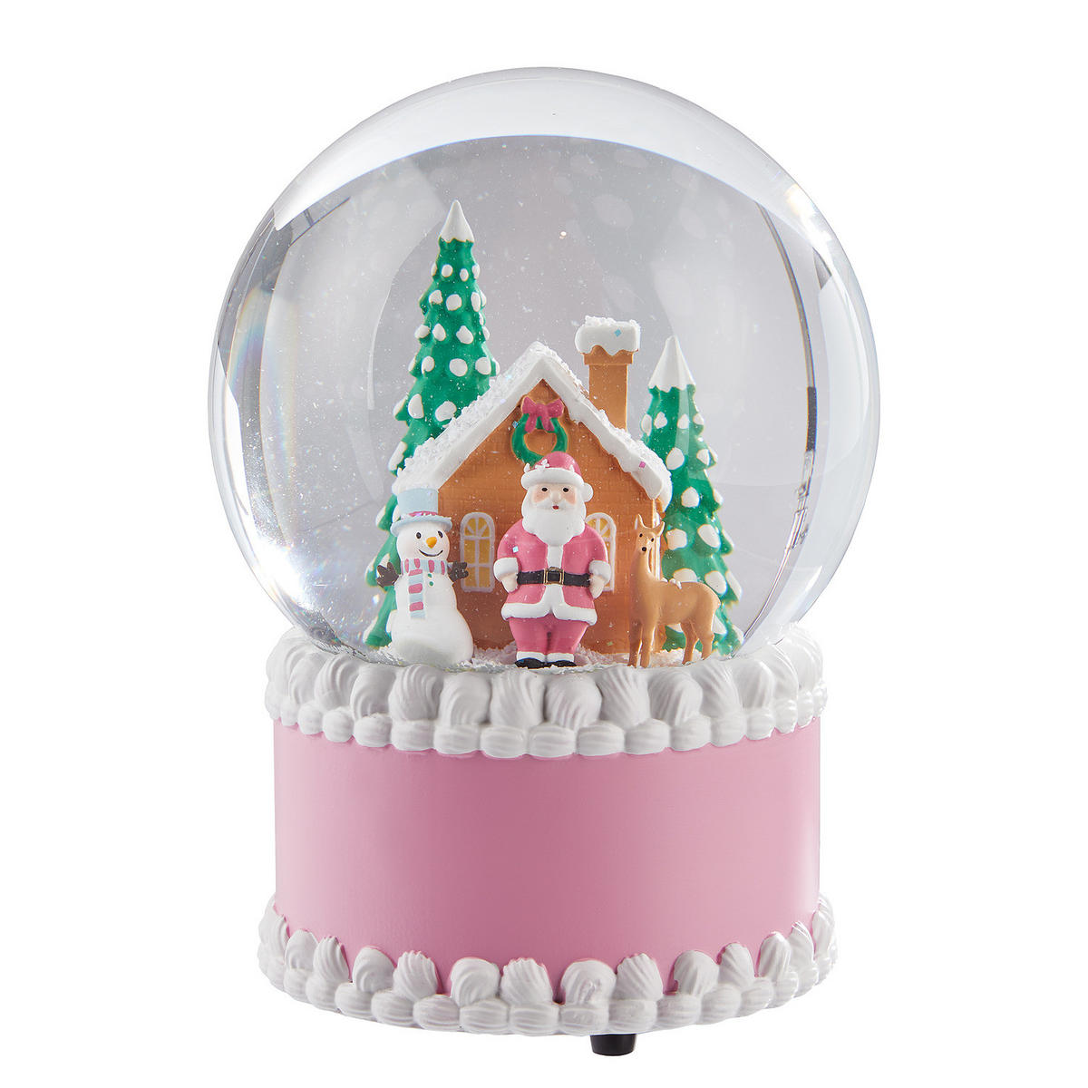 SPIELUHR X-Mas - Rosa, Glas (12/12cm) - Butlers