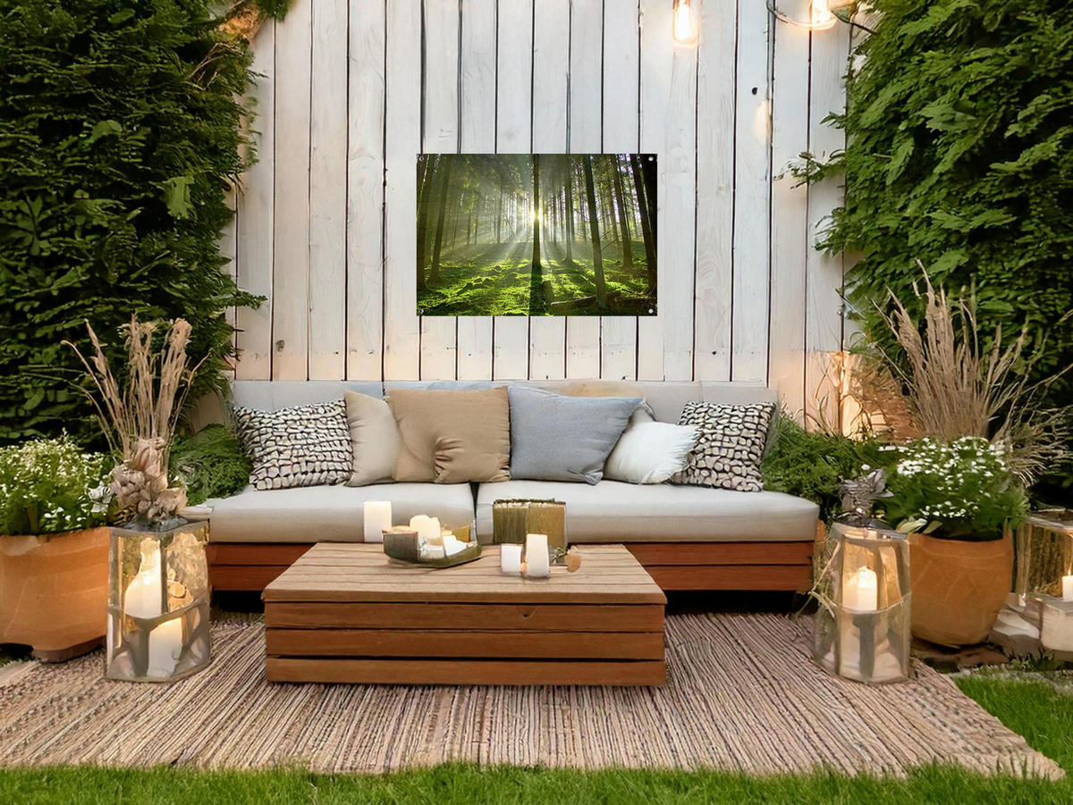 GARTEN-POSTER 90x60 cm Wald - Grün, Kunststoff (90/60/2cm) - artissimo