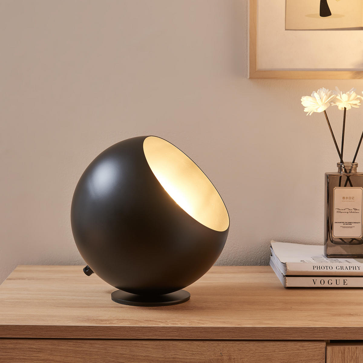 STOLNÍ SVÍTIDLO Lukkodso - černá, kov (20/20/20cm) - lux.pro