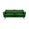 DREISITZER-SOFA Layla-Velluto 10 - Grün, Holz/Textil (237/95/98cm)