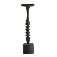 KERZENHALTER MISTRY Ø11x40 cm, Metall, Schwarz - Schwarz, Metall (11/40/11cm) - Light & Living