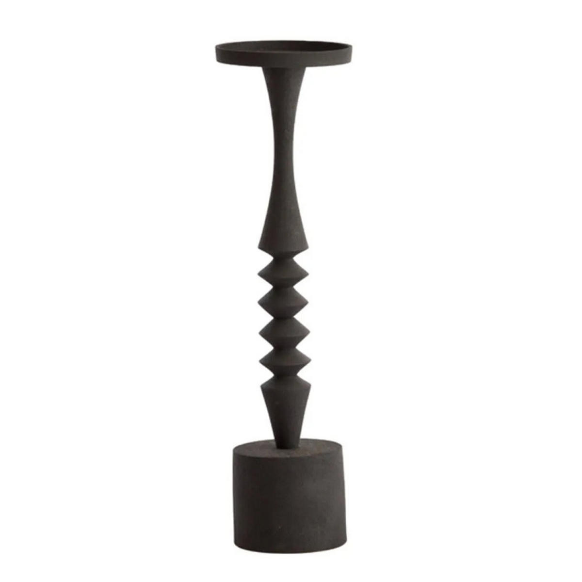 KERZENHALTER MISTRY Ø11x40 cm, Metall, Schwarz - Schwarz, Metall (11/40/11cm) - Light & Living