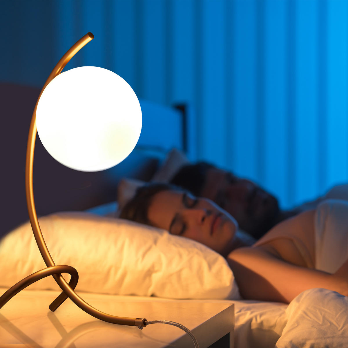 TISCHLAMPE - Multicolor, Glas/Metall (22.5/15/40cm) - Relaxdays
