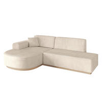 ECKSOFA Ottomane Links ARRIO-L1 - 243x171x83 cm Beige - Beige, Holzwerkstoff/Textil (243/171cm) - ALTDECOR