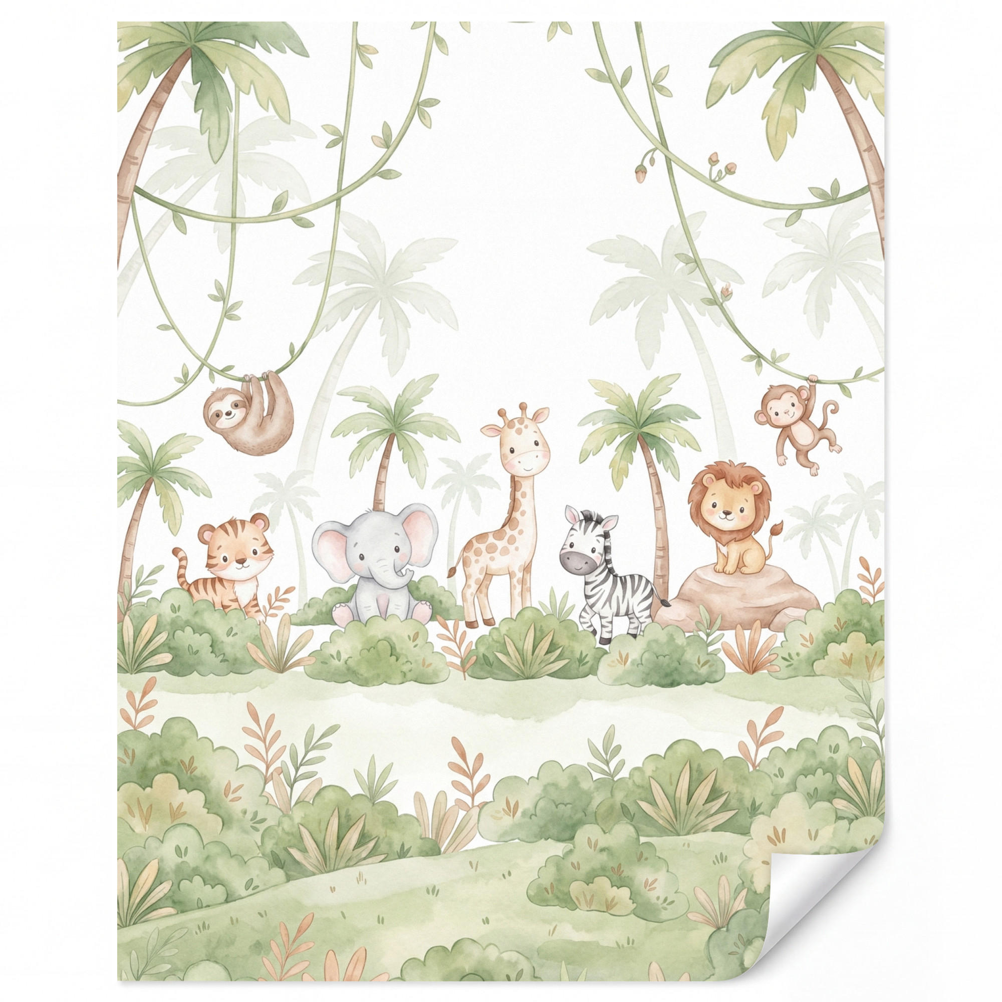 OnlyWow Kindertapete Weiß 240x300 cm